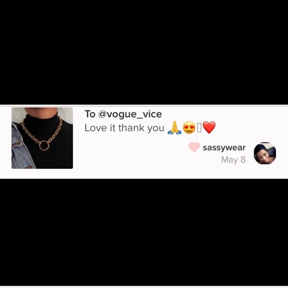 LAST 1! Gold chunky chain choker necklace - Picture 3 of 6